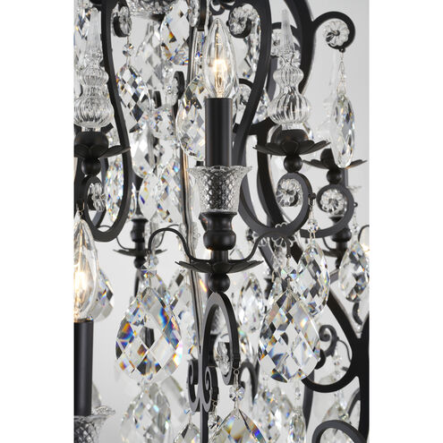 Canada LED 43 inch Matte Black Chandelier Ceiling Light